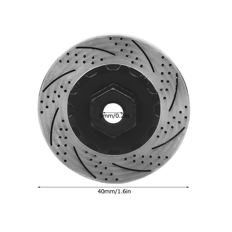 Lybunair 4pcs Metal Simulation Brake Disc Brake Calipers for 1/10
