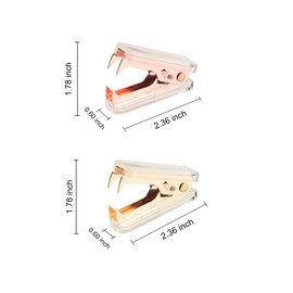 Rose Gold and Gold Staple Remover - 2 Pack Staple Removal Tool Set, Luxury Acrylic Rose Gold and Gold Office Supplies & Desk Accessories