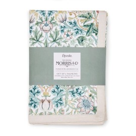 Morris & Co Set of 2 Napkins StrawberryThief 40cm x 40cm 100% Cotton