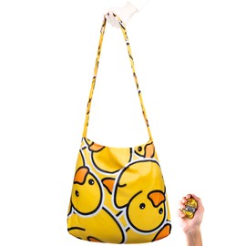Nanobag - Bolsa cruzada ultraligera | Perfecta para viajes, compras y uso diario | Reutilizable, pequeña, ecológica (pato, honda)