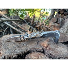 American Railroad spike Vintage USA Railroad Spike Bottle Cap Opener Hand Forged Dragon Scale Twist