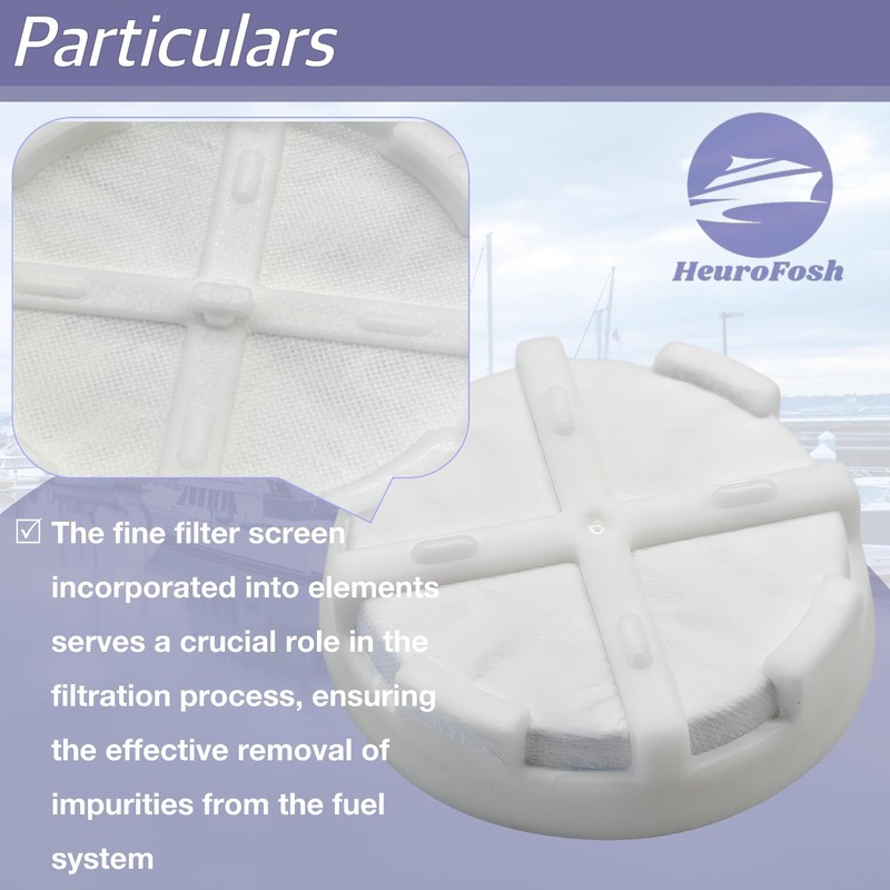 HeuroFosh 8M0093688 Fuel Filter Filtering Disk Kit for MerCruiser Sterndrive