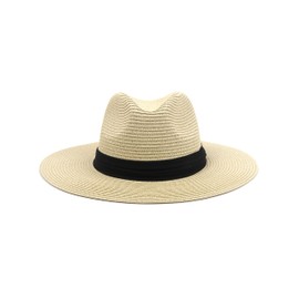Zylioo Large Head Women's Beach Hats,Men's Straw Panama Hat,Foldable Summer UV Hat,Packable Travel Sun Hats