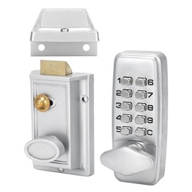 Digital Lock, Smart Door Lock, DIGITAL Garden Gate Lock Keyless Entry 2 Way Safety Lock, Waterproof Outdoor Combination Lock Keypad Lock For Garden Gate for Garden Gate and Outdoor Use