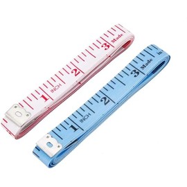 XYWHPGV Cinta métrica de tela 150 cm 60 pulgadas Cinta métrica de pulgada de doble cara para coser (color enviado al azar, 4 piezas)(43777 fc5ab...   