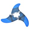 Fiberglass FCS2 Stylish Convenient Blue Surfboard Tail Fin Flexible Stable