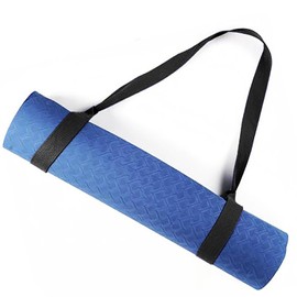 Adjustable Yoga Mat Strap for Carrying: Thick and Wide Yoga Strap for All Mats, Comfort Yoga Mat Sling Carrier Holder Band, Easy to Use for Transport and Stretching [Mat Not Included]