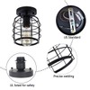Create for Life® Industrial Vintage Flush Mount Ceiling Light,Rustic Metal