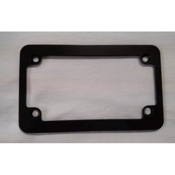 hmc MOTORCYCLE, HMC Billet License Plate Frame, Slim Line, Black