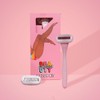 Mallows Beauty Razor Kit, Contains a Razor Handle and 2