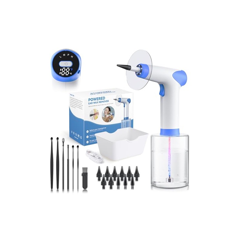 Ear Wax Removal - Ear Cleaner with 4 Pressure Modes,