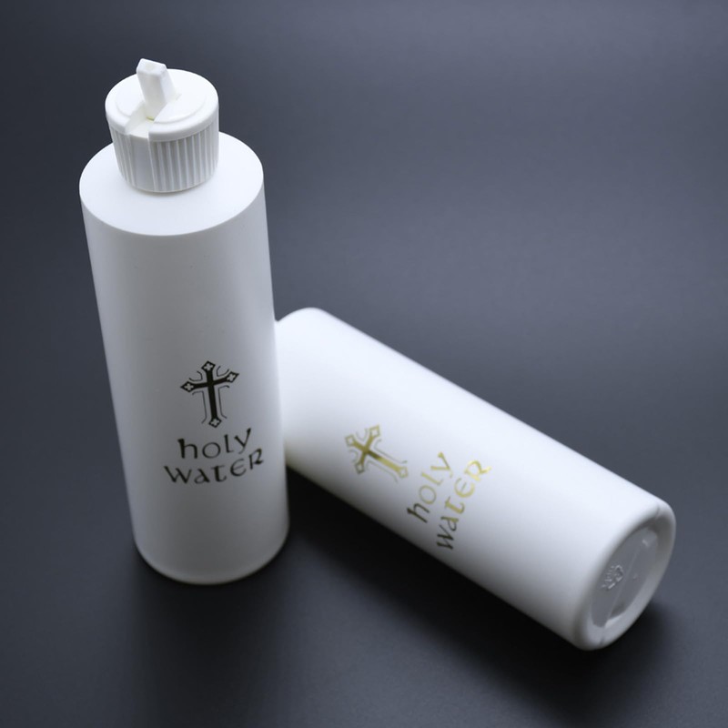 2/5 Pieces Holy Water Bottles 250 ml Religious Cross Easter