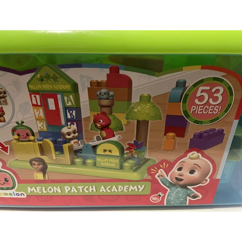 CoComelon Melon Patch Academy 53 Large Building Blocks Set Includes