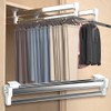 GIVROLDZ Extendable Clothes Rail, 350 mm/13.78 Inches, Multifunctional Trouser Holder
