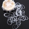 Xiufortion 1000-Pack Mini High Elasticity Clear Soft Rubber Bands Mini
