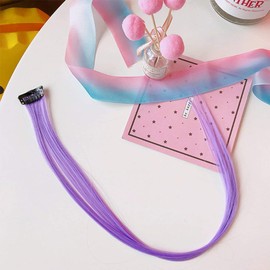 Bestechno Colored Extensions, 36 Colors in All, 5-Piece Set, Color Gradated, Easy, One-Touch Placement, Clip On Wig, Hairpiece -