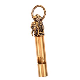 WHAMVOX Dragon Whistle Emergency Survival Whistle for Camping Hiking Outdoor Sports Copper Animal Head Design for Safety and