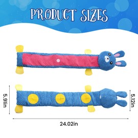 Zaruatu Squeak Dog Toys Interactive Chew & Puzzle Toy for Stress Relief IQ Training and Foraging Instinct Development Suitable for Dogs (Blue)