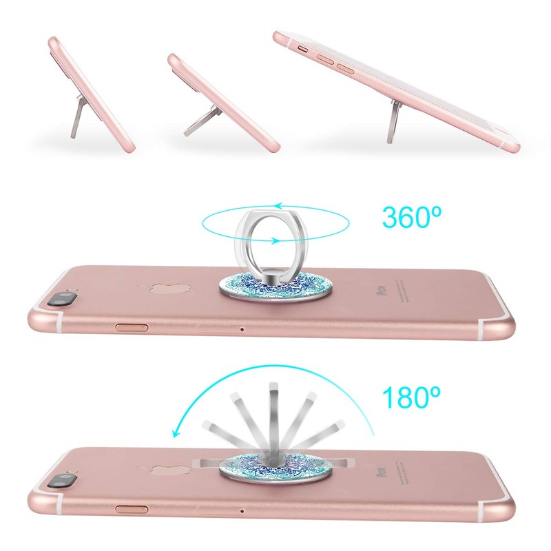 Bonoma Phone Ring Stand Holder, 3-Pack 360 Degree Rotation Universal