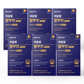 3+3 Baumelle Albumin High Content Belgian Egg White Effectiveness Protein Nutrition 600mg 60 Tablets, 6 Pieces / 3+3 바움엘 알부민 고함량 벨기에산 난백 효능 단백질 영양 600mg 60정, 6개