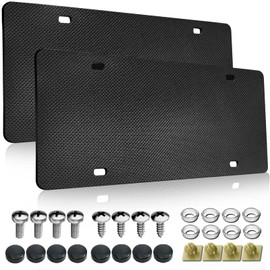 License Plate Anti Rattle Pads 2 Pack - EVA Foam Shockproof Padding for Noise Reduction & Protection, Universal Fit 12x6 US Cars/SUVs (Pads)
