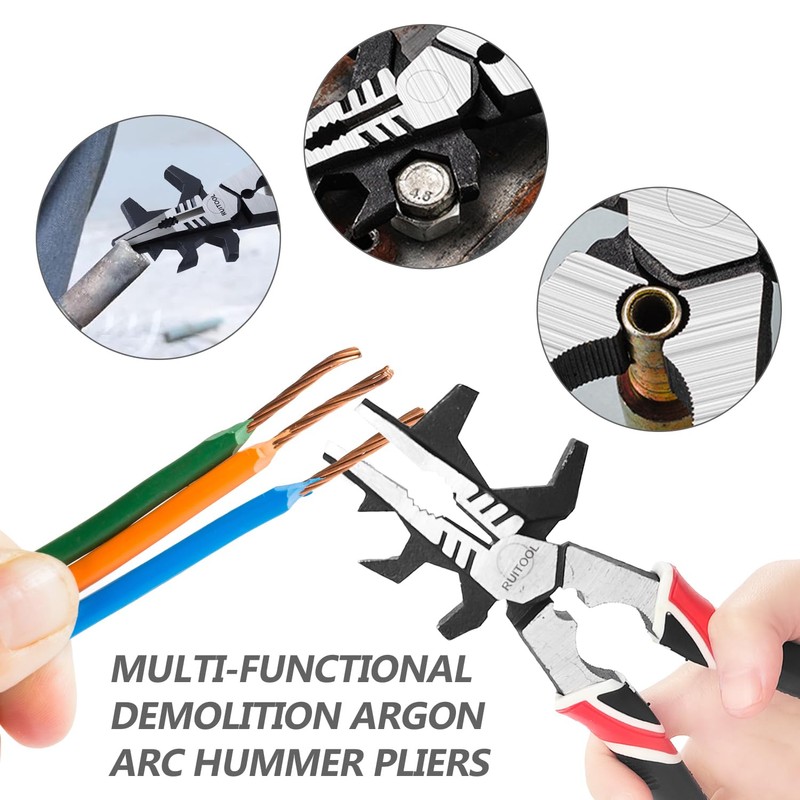 8 Inch Welding Pliers, Carbon Steel Multifunction Welding Pliers, Welding