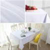 Forhomelife Tablecloth, White, Plain, Table Cover, Simple, Rectangular, 53.1 x