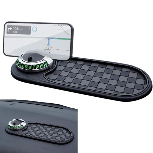 Universal Car Anti-Slip Mat and Rotatable Phone Holder - Versatile