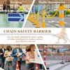 sourcing map Plastic Chain 5 Ft/1.53 M, Safety Chain Black