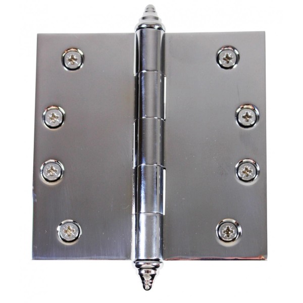 Renovators Supply Manufacturing Chrome Solid Brass Cabinet Hinge Spear Tip