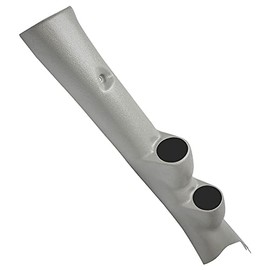 GlowShift Taupe Full Size Dual Pillar Gauge Pod Compatible with Dodge Ram Cummins 1500 2500 3500 2010-2018 - Factory Color Matched - UV Protected - ABS Plastic - Mounts (2) 2-1/16" (52mm) Gauges