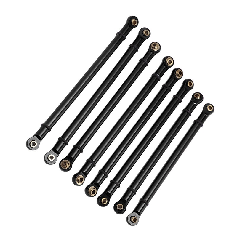 8pcs M3 Aluminum Alloy Link Rod Linkage Set for Axial