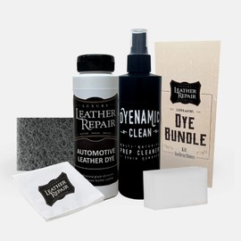 Luxury Leather Repair Automotive Leather Vinyl Repair PREP and DYE Kit Color Restorer Compatible with Toyota Interiors - Prep, Dye, Applicator and Instructions Included (Ultra Light Gray, 32oz)