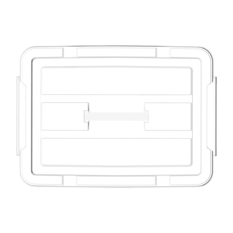 Cetomo 20L*4 Plastic Storage box, Tote box,Organizing Container with Durable