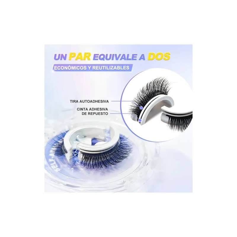 Sace Lady Pestañas Postizas Autoadhesivas Largas Naturales