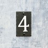 Number 4-14.5 x 9cm Natural Solid Slate House Number Plaque