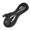 IEC320 C14 Male to C5 Female Power Cable Tension Resistant