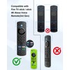 SEYUGOPTI 2-Pack Glowing Silicone Remote Cover for Fire TV Stick