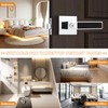 Probrico Square Heavy Duty Door Handle with Black Leather Hand