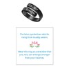 akowemge Lotus Just Breathe Ring for Women，Summer Stainless Steel Adjustable