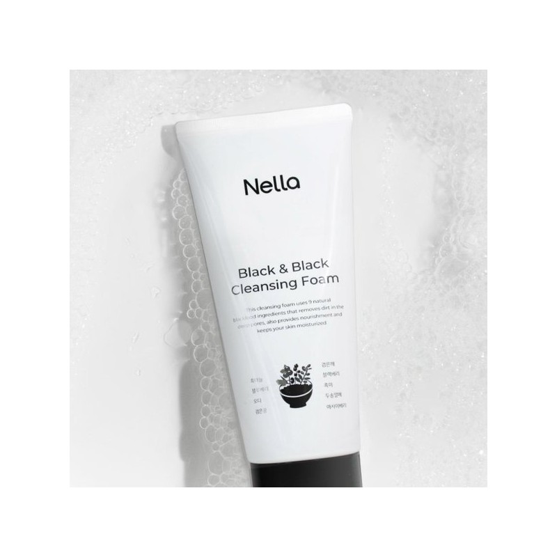 NellaFantasia 블랙앤블랙 클렌징폼 150g 5개 Blackandblack Cleansing Foam 150g 5