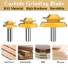 MAYLNE 1/2 inch Shank 45°Lock Miter Router bit Set 3