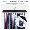 2 Pack Tie Rack Belt Hanger for Closet Upgraded Non