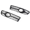 1 Pair Front Fog Lamp Grille Bezel 8E0807681F Glossy Black