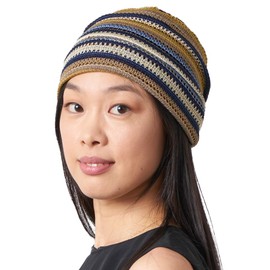 CHARM - Gorro de punto de verano para hombre, estilo hipster, holgado, estilo bohemio, para mujer, marino, Talla única