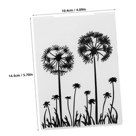 KONTONTY Plastic Embossing Folders for Scrapbook Crafting Durable Flower Design Templates for Card Decor and Crafts Floral Pressing Mold