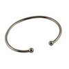 Arfasatti Sterling Silver Torque Bangle with Balls, Unisex, Handmade in