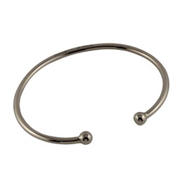 Arfasatti Sterling Silver Torque Bangle with Balls, Unisex, Handmade in Italy, Sterling Silver