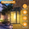 CYHKEE Solar Wall Lights Outdoor Waterproof with 3 Lighting Modes