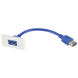 Av: Link | Wall Plate Module - USB3.0 Type-A Socket To Female Tail